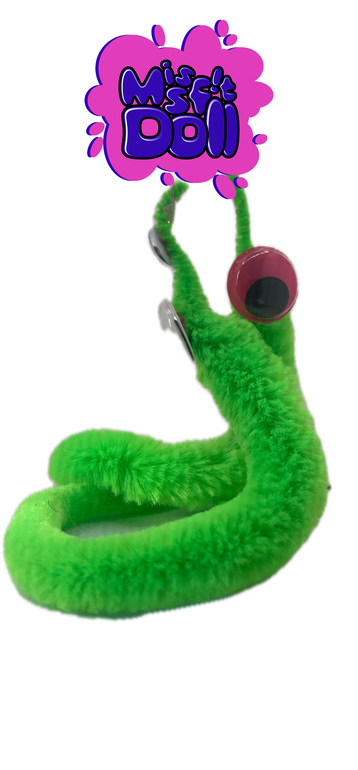 DUH Green Gr00vy Woerms Pet Earrings